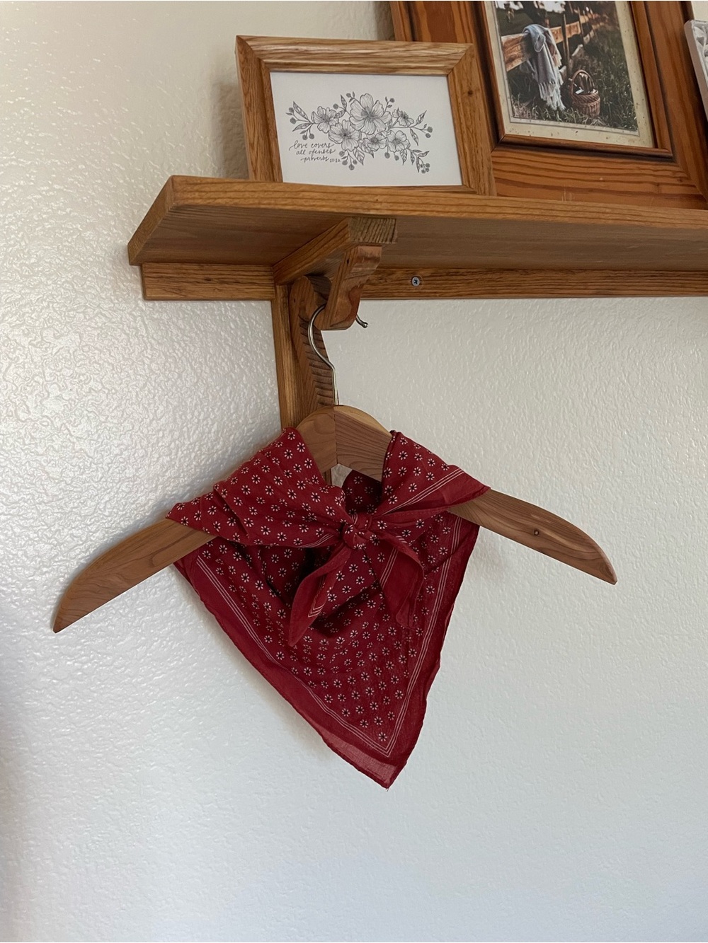 Red Bandana with Floral Accent - Madewell